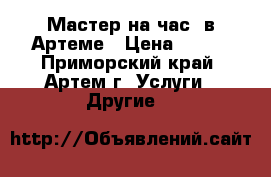 Мастер на час  в Артеме › Цена ­ 400 - Приморский край, Артем г. Услуги » Другие   